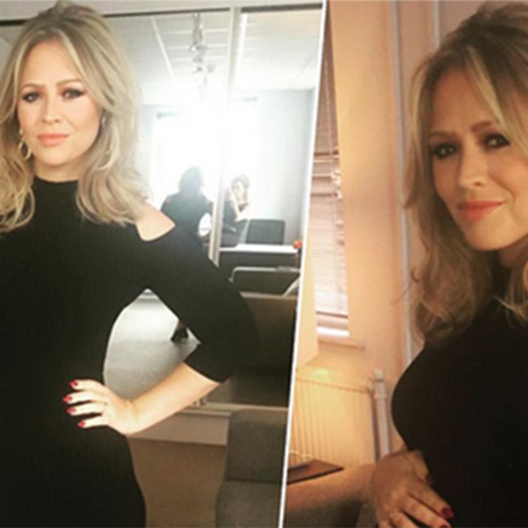 Kimberley Walsh shows off beautiful baby bump for first time