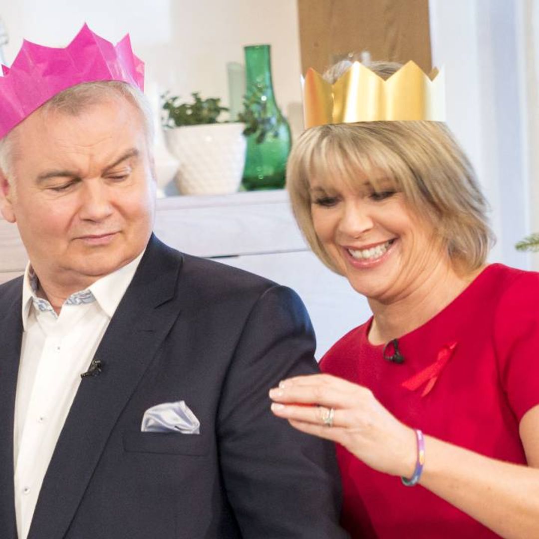 This Morning hosts Ruth Langsford and Eamonn Holmes enjoy Christmas meal with co-stars