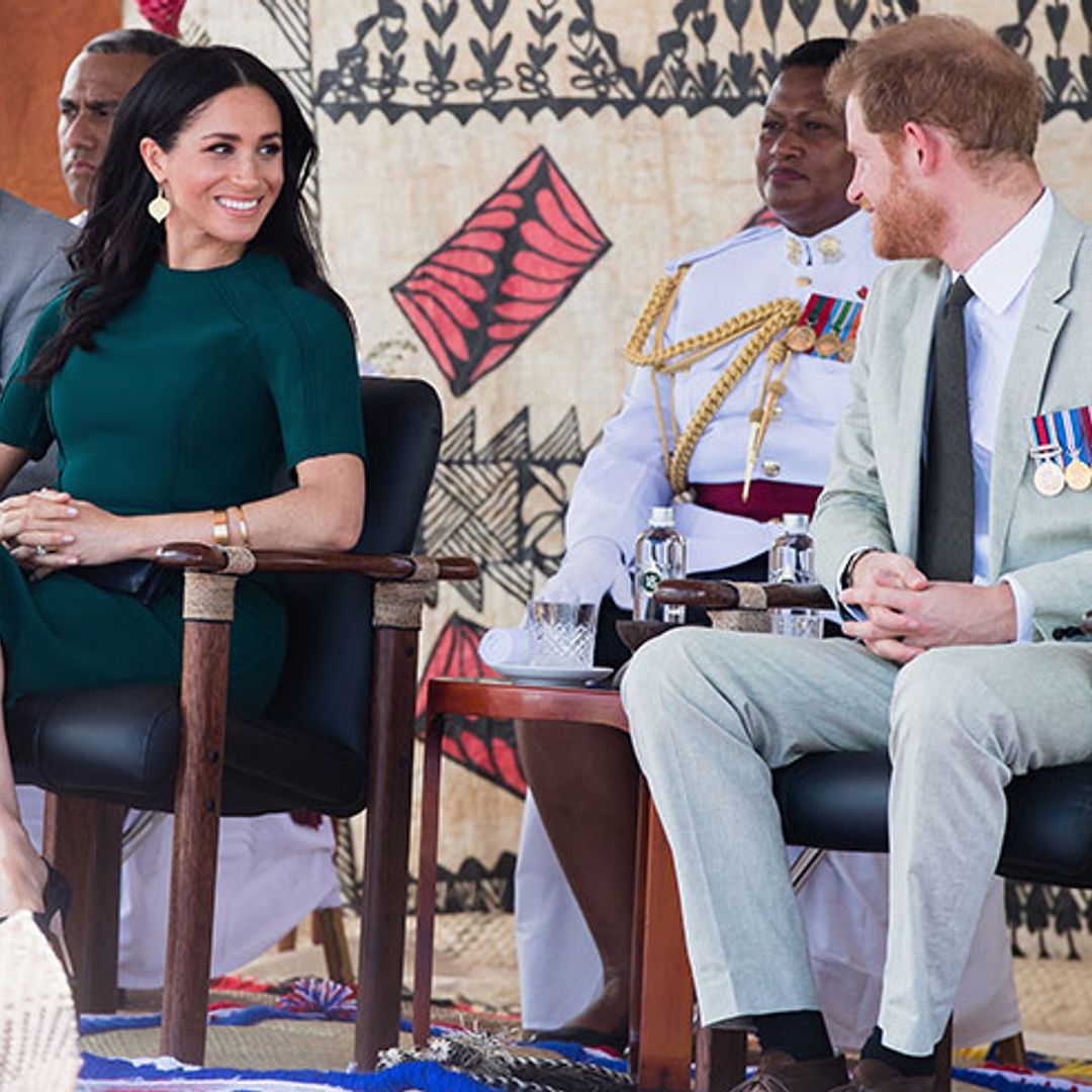 All the pictures from day ten of the royal tour - Meghan's fashion mishap to the pair meeting the King and Queen of Tonga