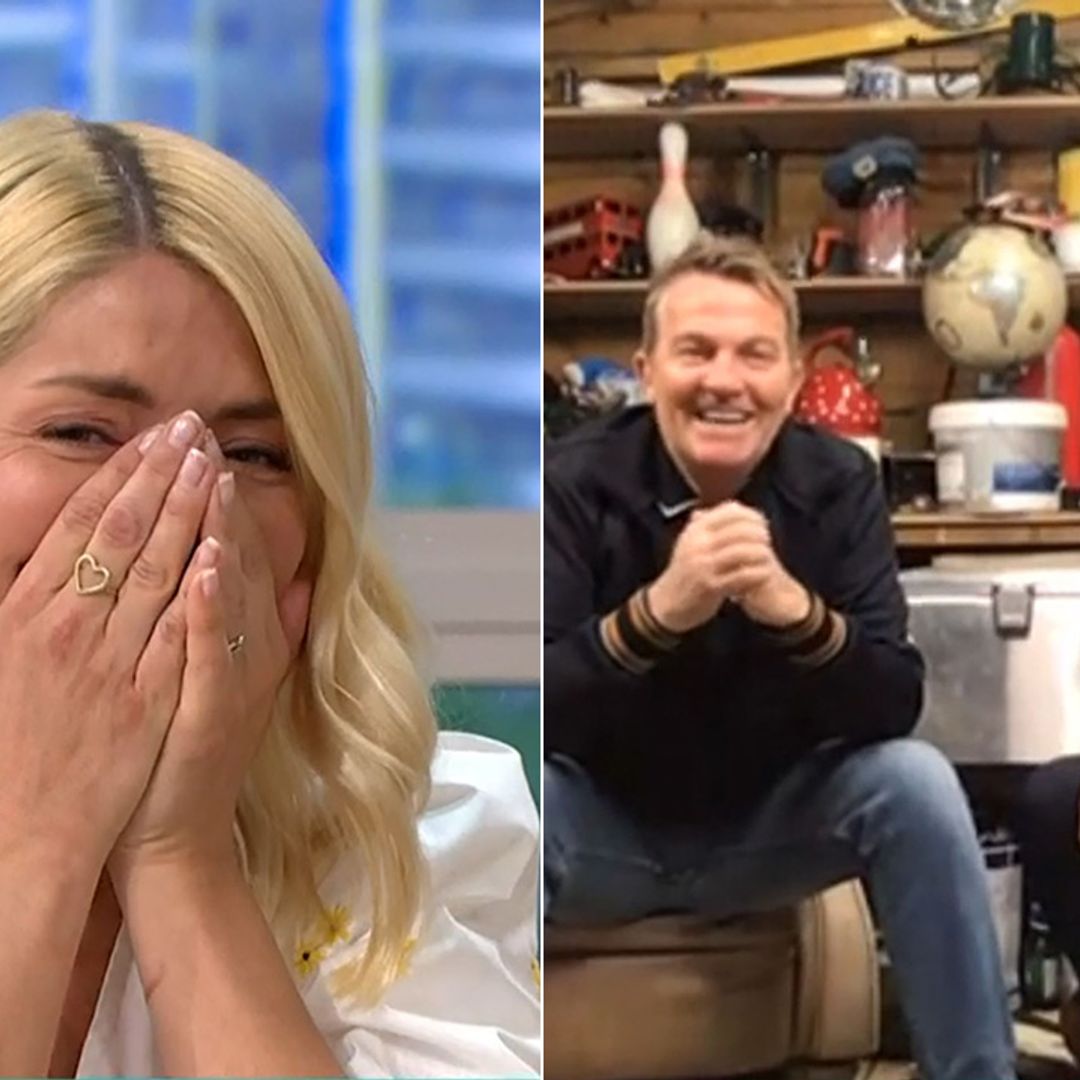 Bradley Walsh and son Barney hilariously prank Holly Willoughby live on This Morning - watch video