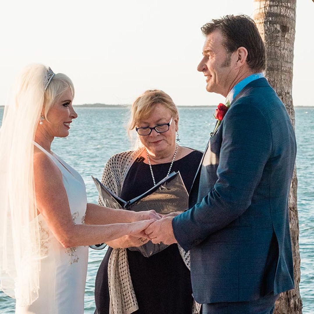 Exclusive: Sir Nick Faldo shares wedding photo from romantic Florida ceremony with Lindsay De Marco