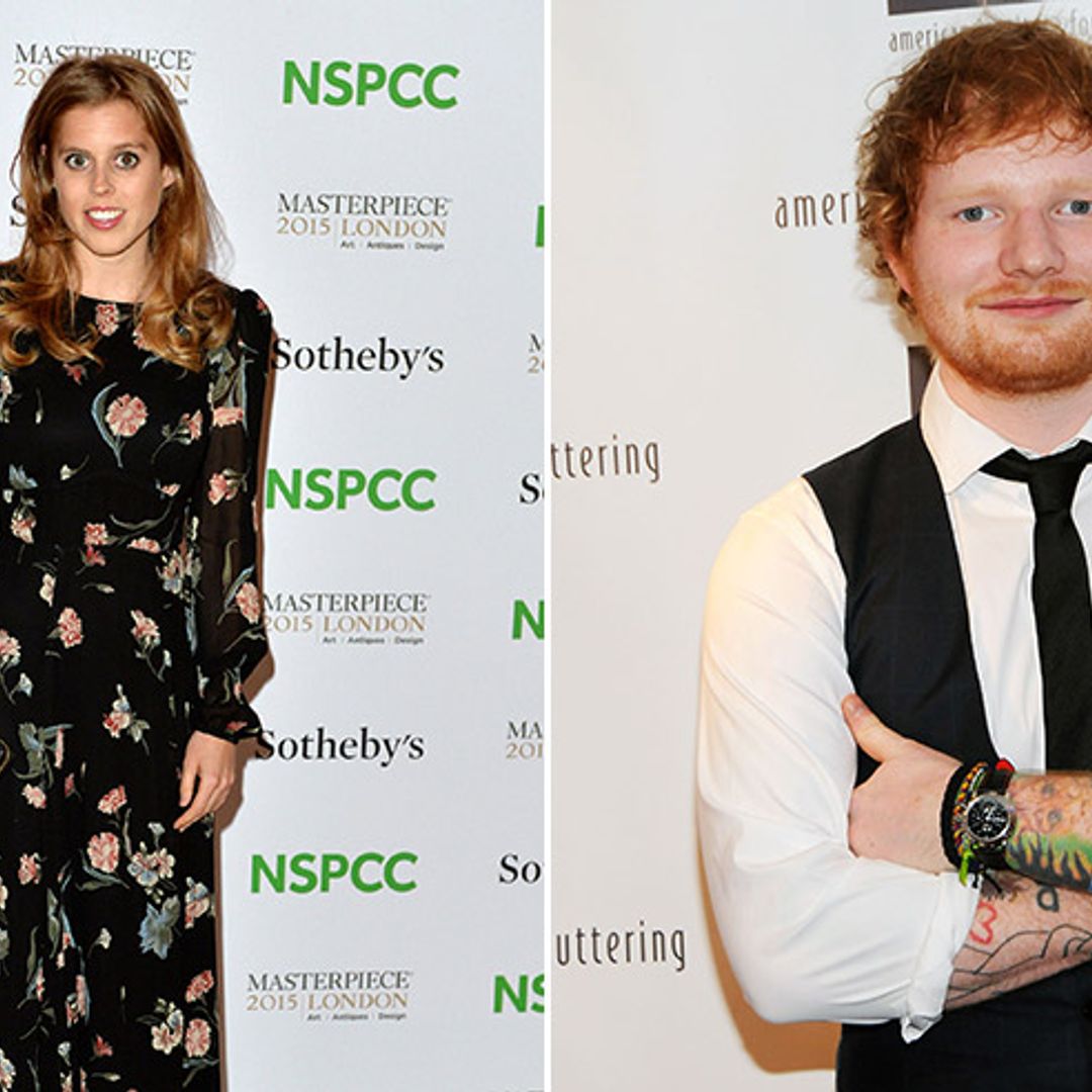 Princess Beatrice accidentally cut Ed Sheeran's face while 'knighting' James Blunt at party