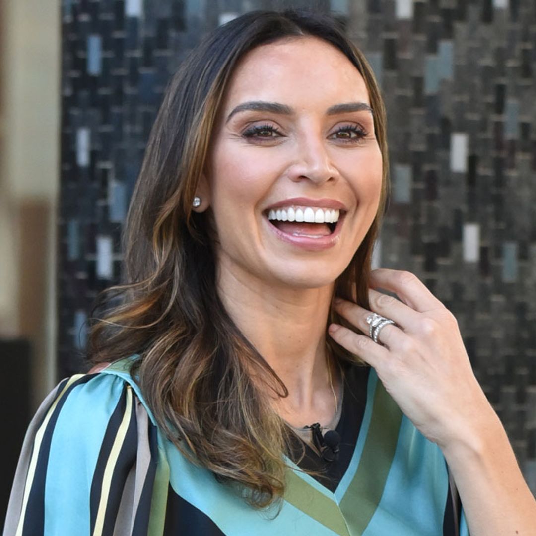 New mum Christine Lampard spotted in uncharacteristically casual look
