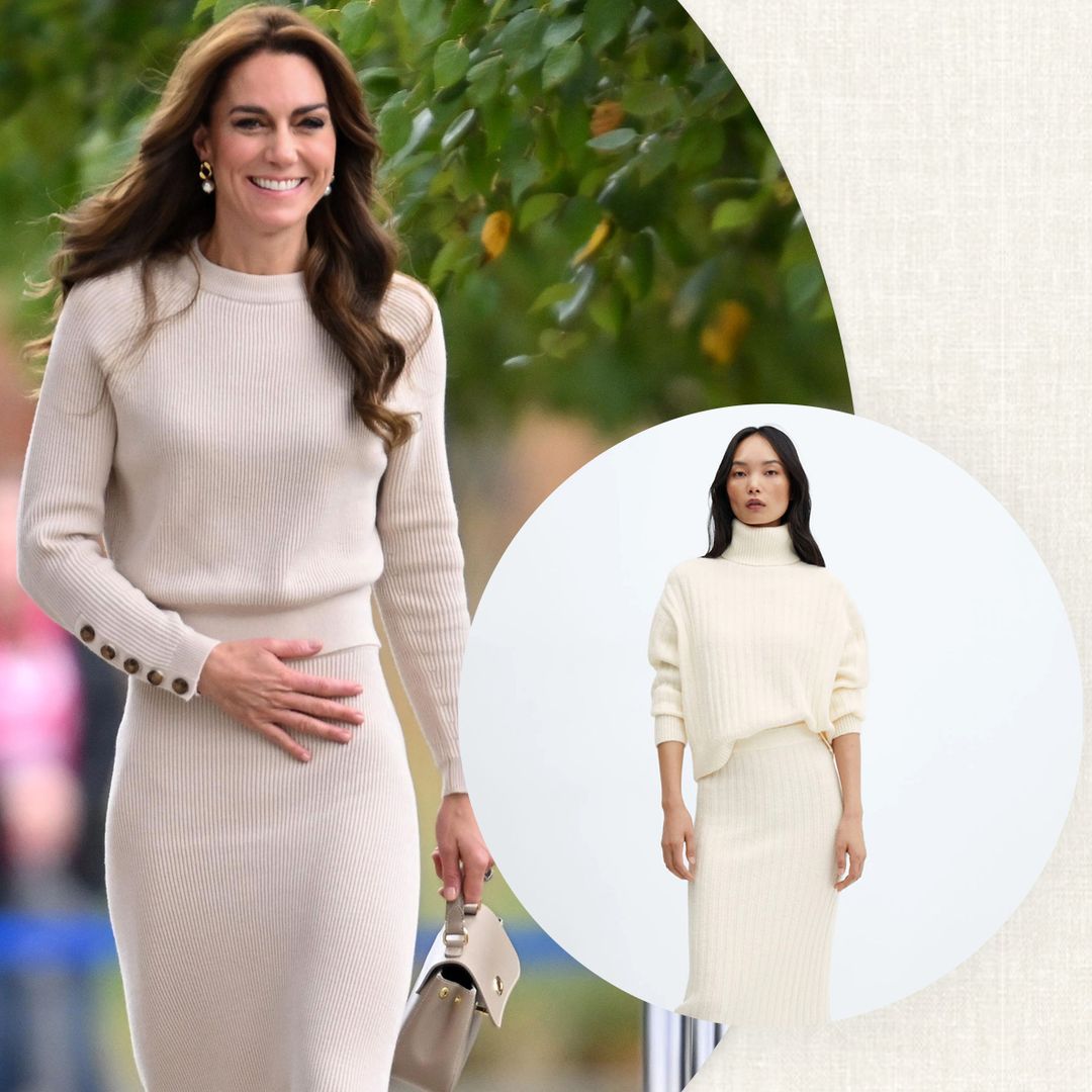 Kate Middleton returns to skirts after month of trousers in Nottingham
