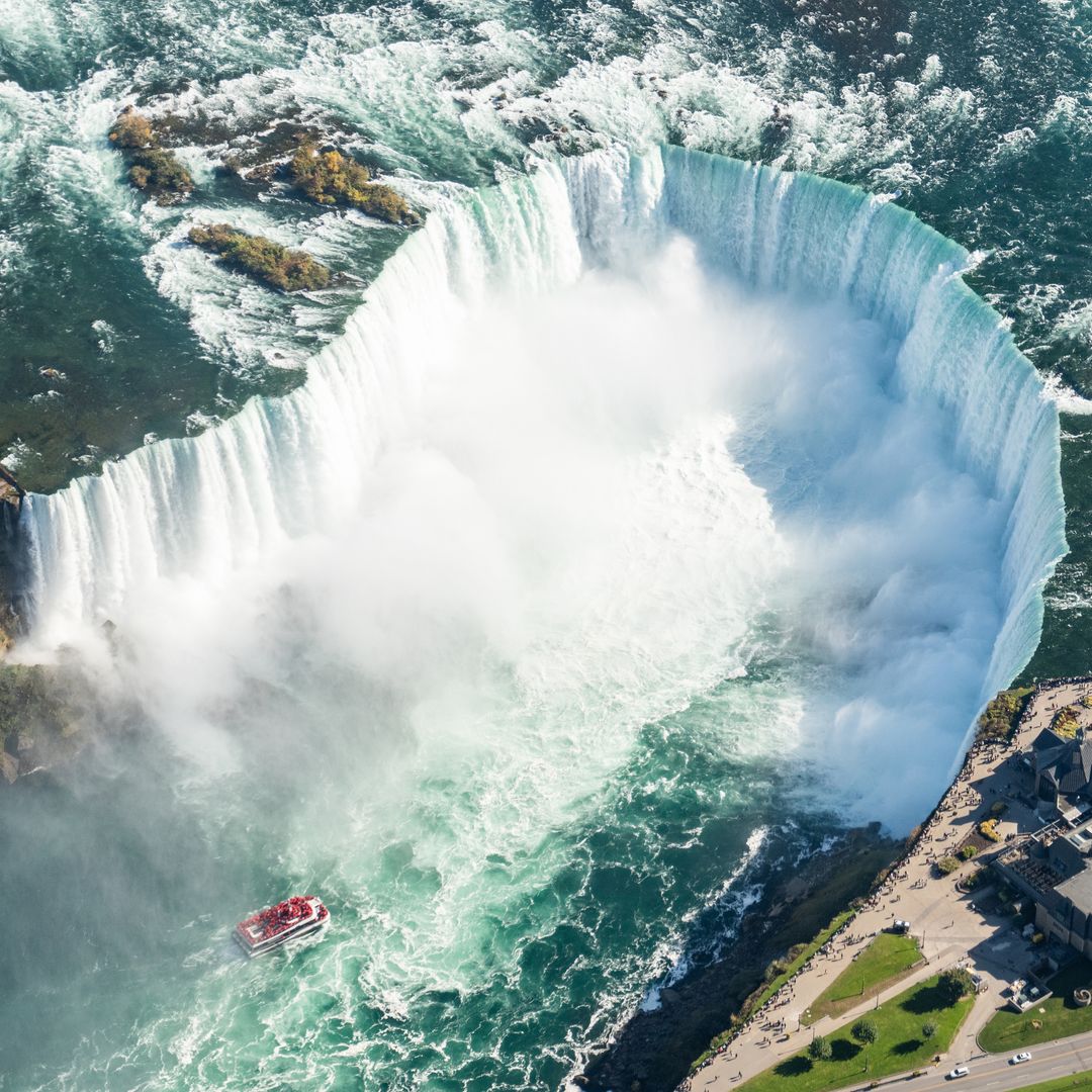 Aerial views of Niagara Falls