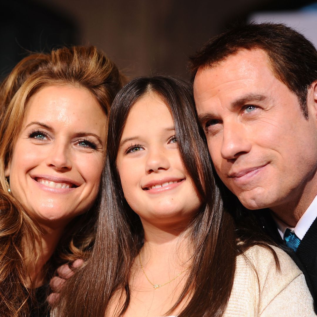 John Travolta's daughter Ella bears striking resemblance to mom Kelly Preston as she supports famous dad