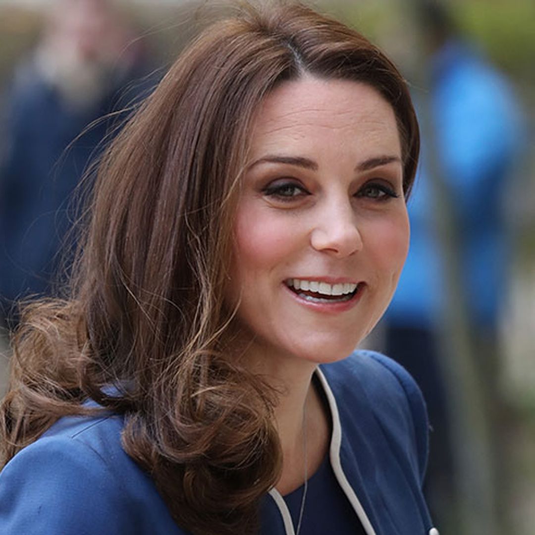 The Duchess of Cambridge braves the cold in gorgeous bespoke coat by Jenny Packham