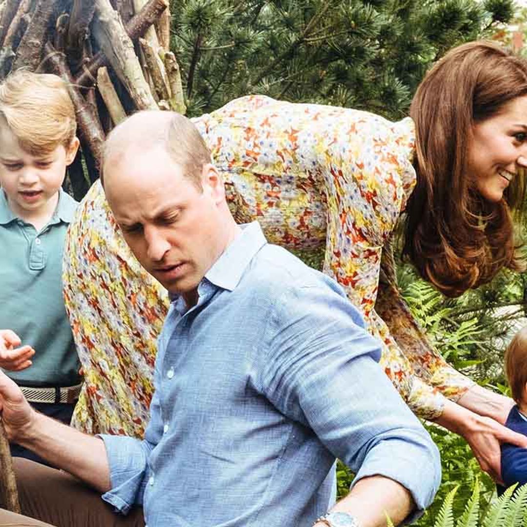 Kate Middleton's children Prince George, Princess Charlotte and Prince Louis captured on hidden cameras at Chelsea