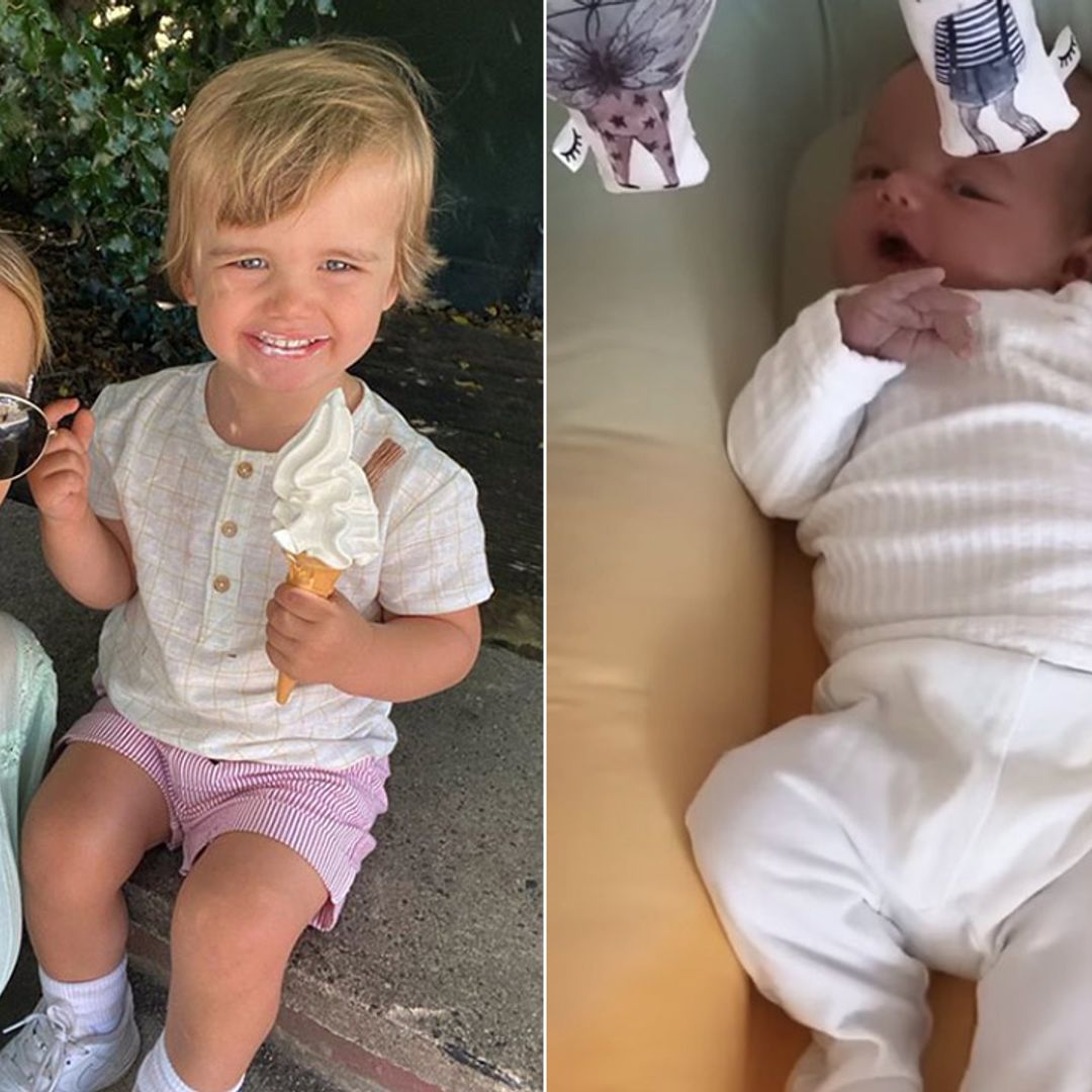 Vogue Williams' son and baby daughter already have an unbreakable bond – watch video