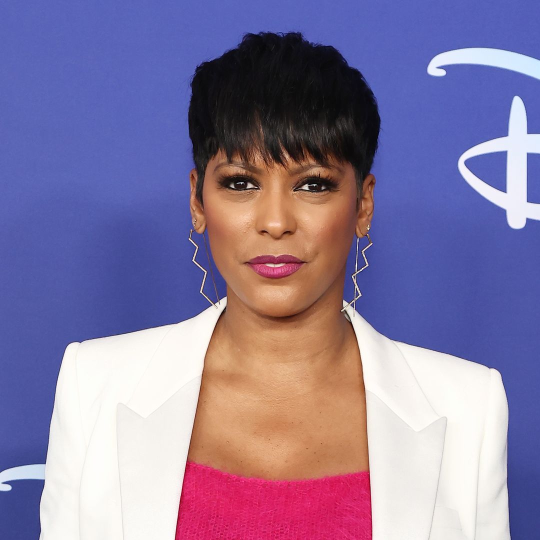 Tamron Hall transforms into a cheerleader in curve-hugging outfit