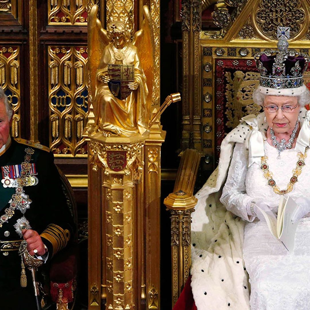 The Queen presides over the state opening of Parliament