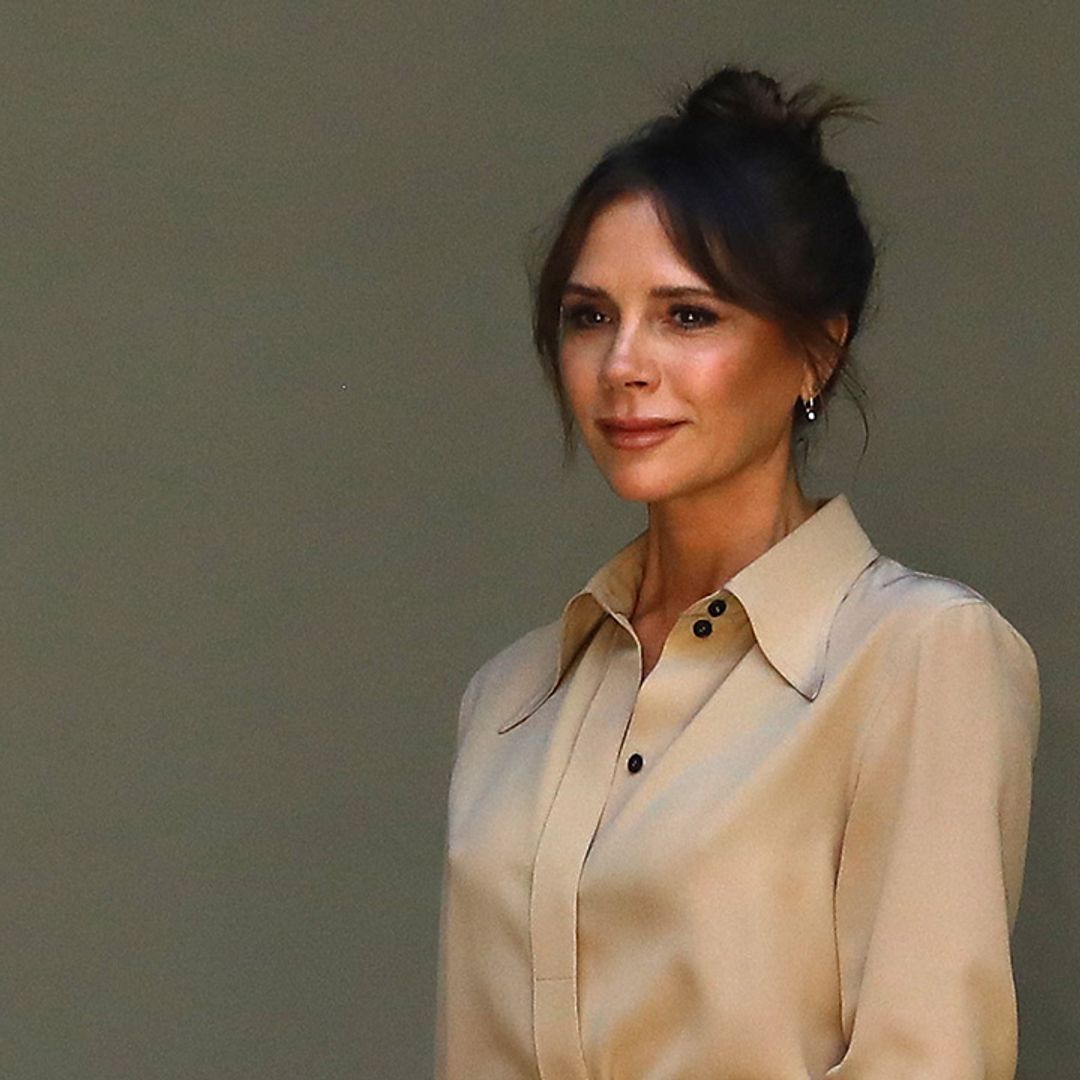 Victoria Beckham wears her SS20 collection straight off the catwalk