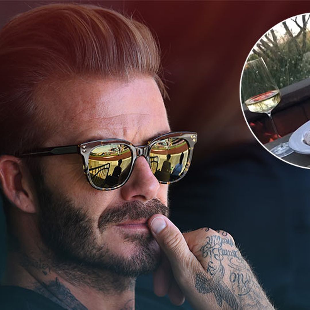 David Beckham enjoys the perfect night in - with Nutella pizza and £180 wine!