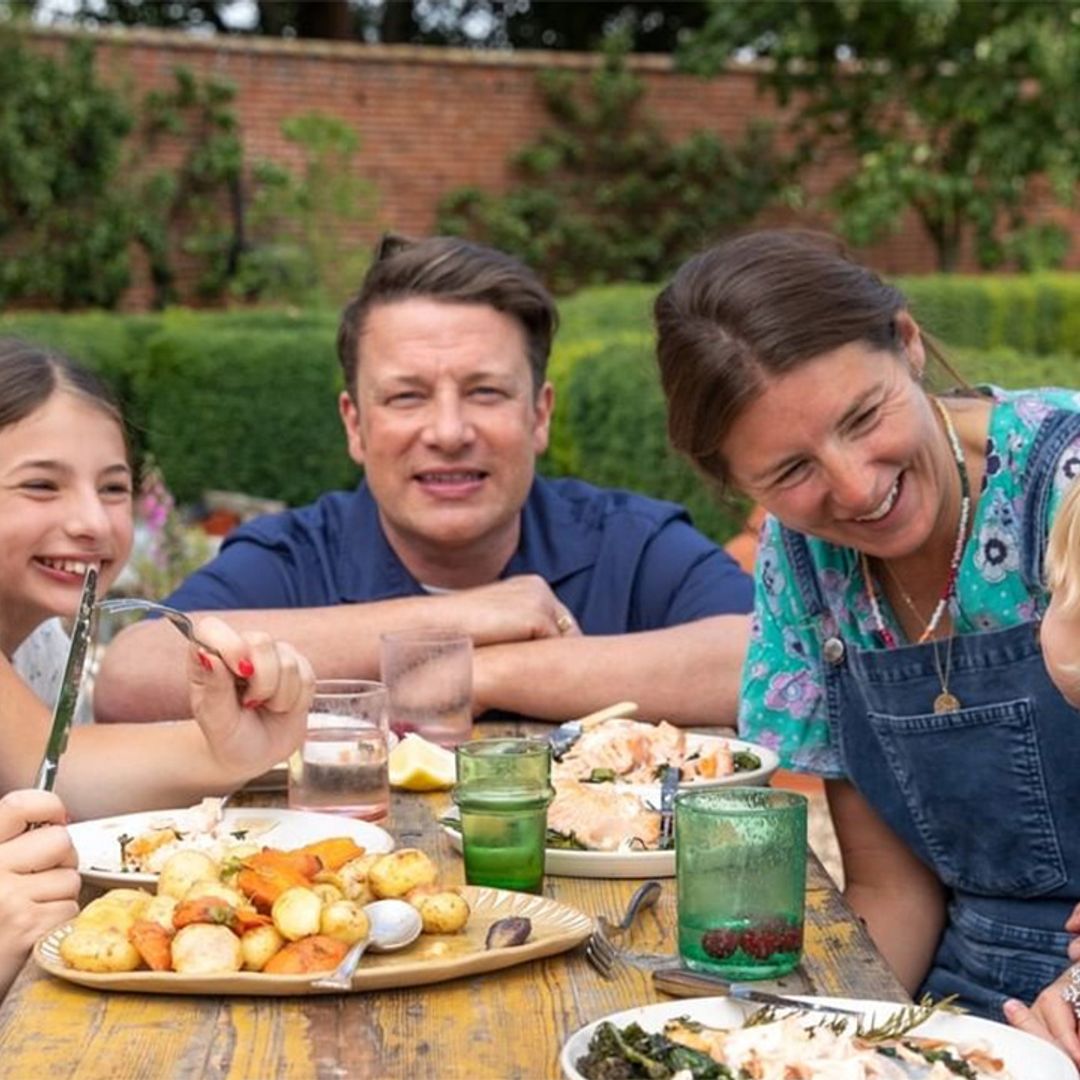Jamie Oliver reveals a peek inside his beautiful walled garden at £6million home
