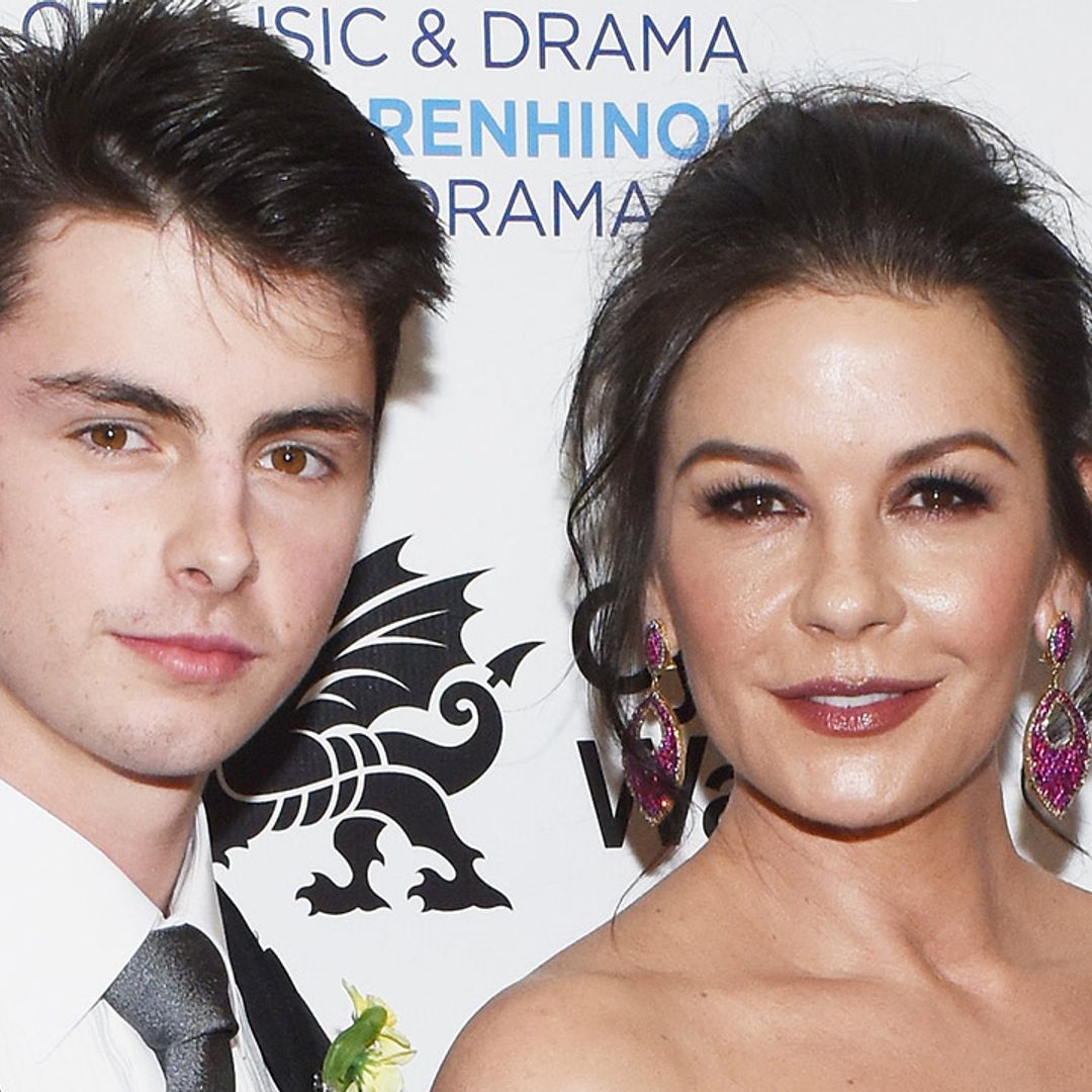 Catherine Zeta-Jones shares incredible video of son Dylan performing on stage