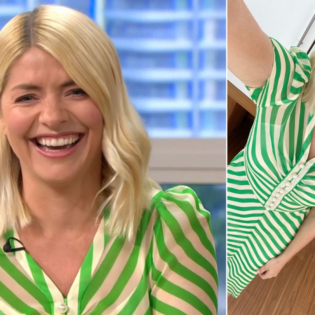 Holly Willoughby wows in bold candy stripes with latest dress - and fans are in love
