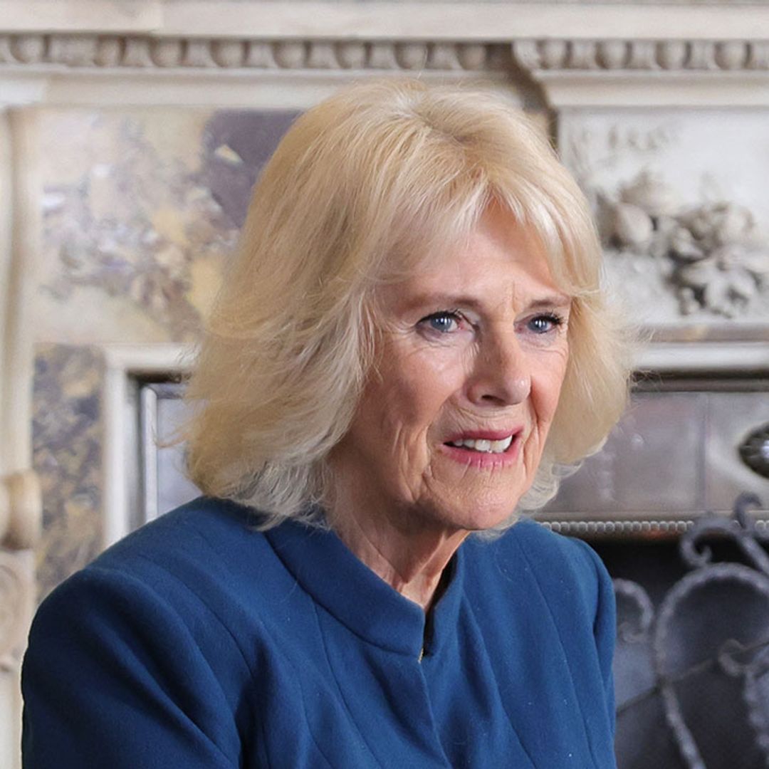 The Duchess of Cornwall looks incredible in blue for International Women's Day