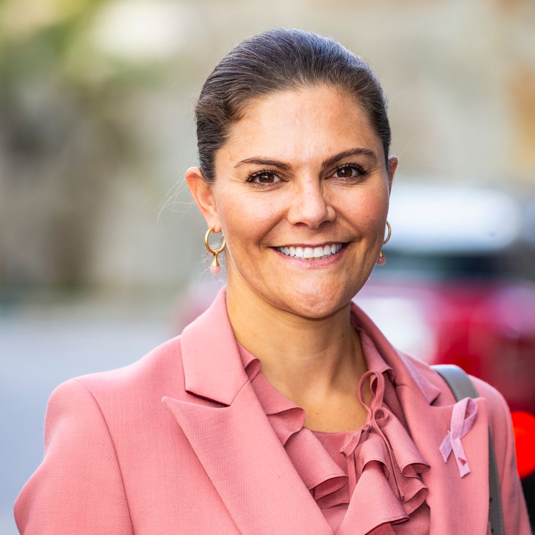 Crown Princess Victoria could be a mob wife in super cinched animal print and knee-high boots