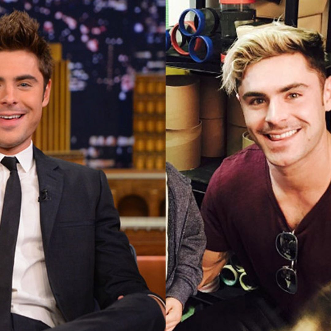 Zac Efron debuts new bleached blonde hair