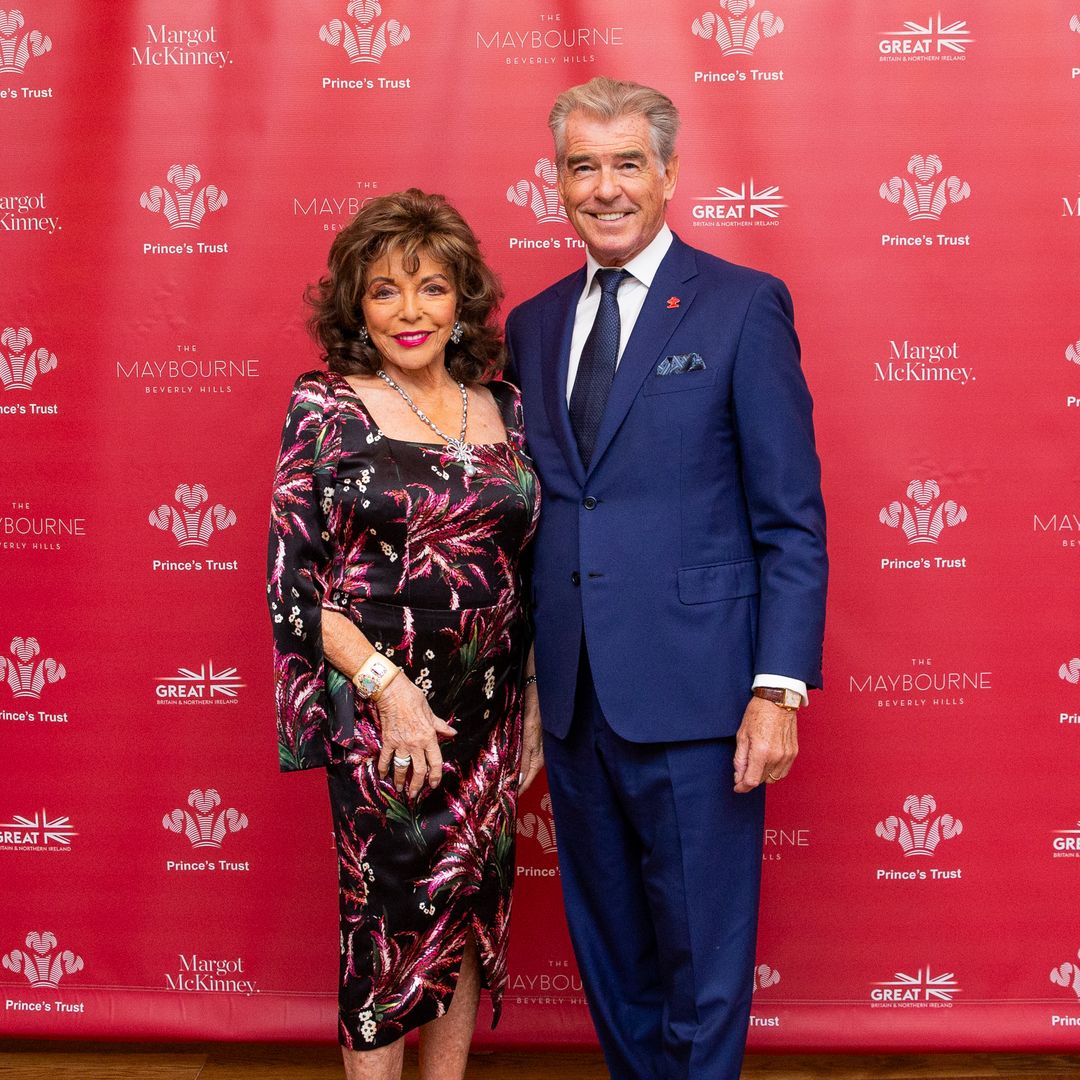 Pierce Brosnan makes striking appearance with Joan Collins to event close to his heart