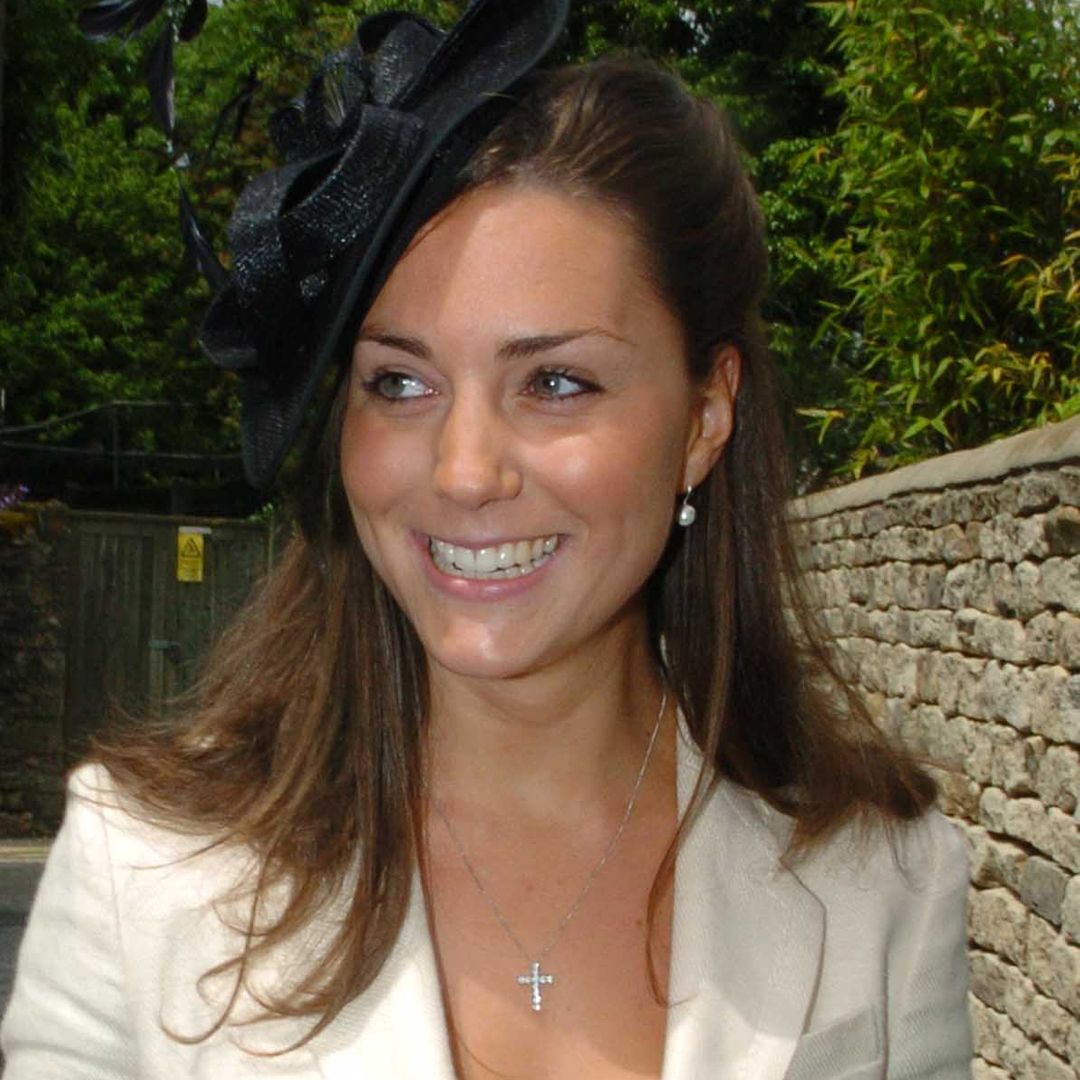 Prince William's girlfriend Princess Kate parties in sheer wedding guest dress in unearthed photos