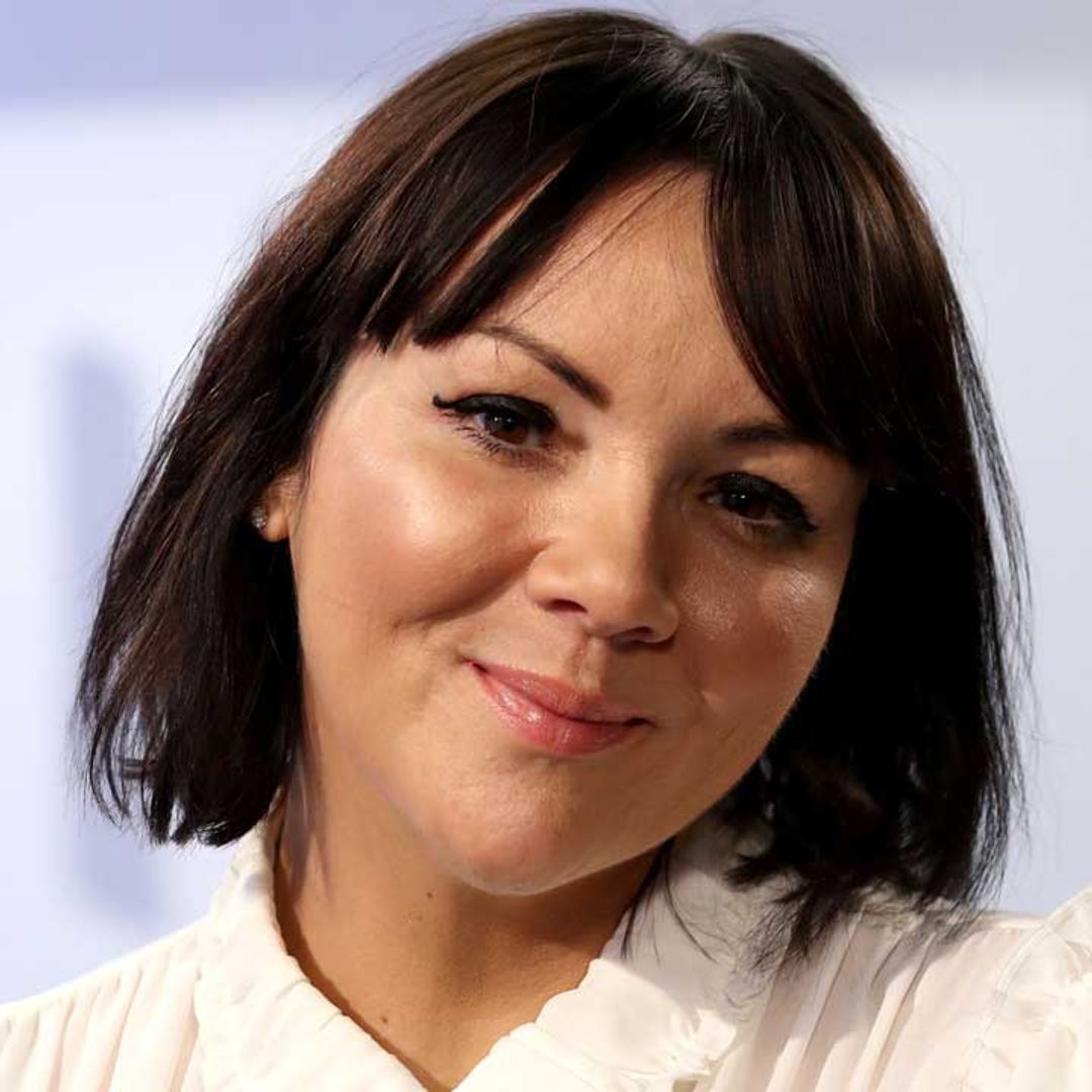 Martine McCutcheon causes a stir wearing nothing but a headscarf