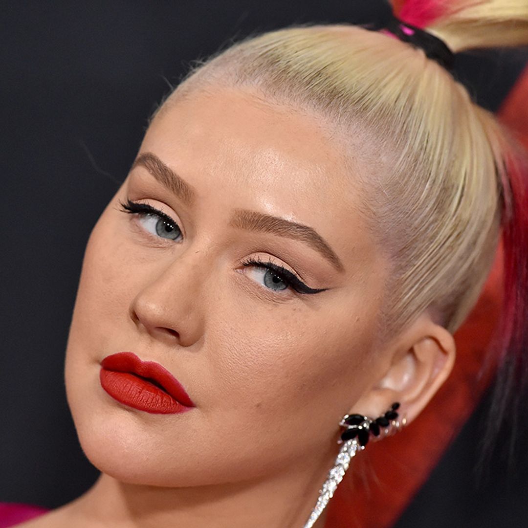 Christina Aguilera looks effortlessly gorgeous in silky gown