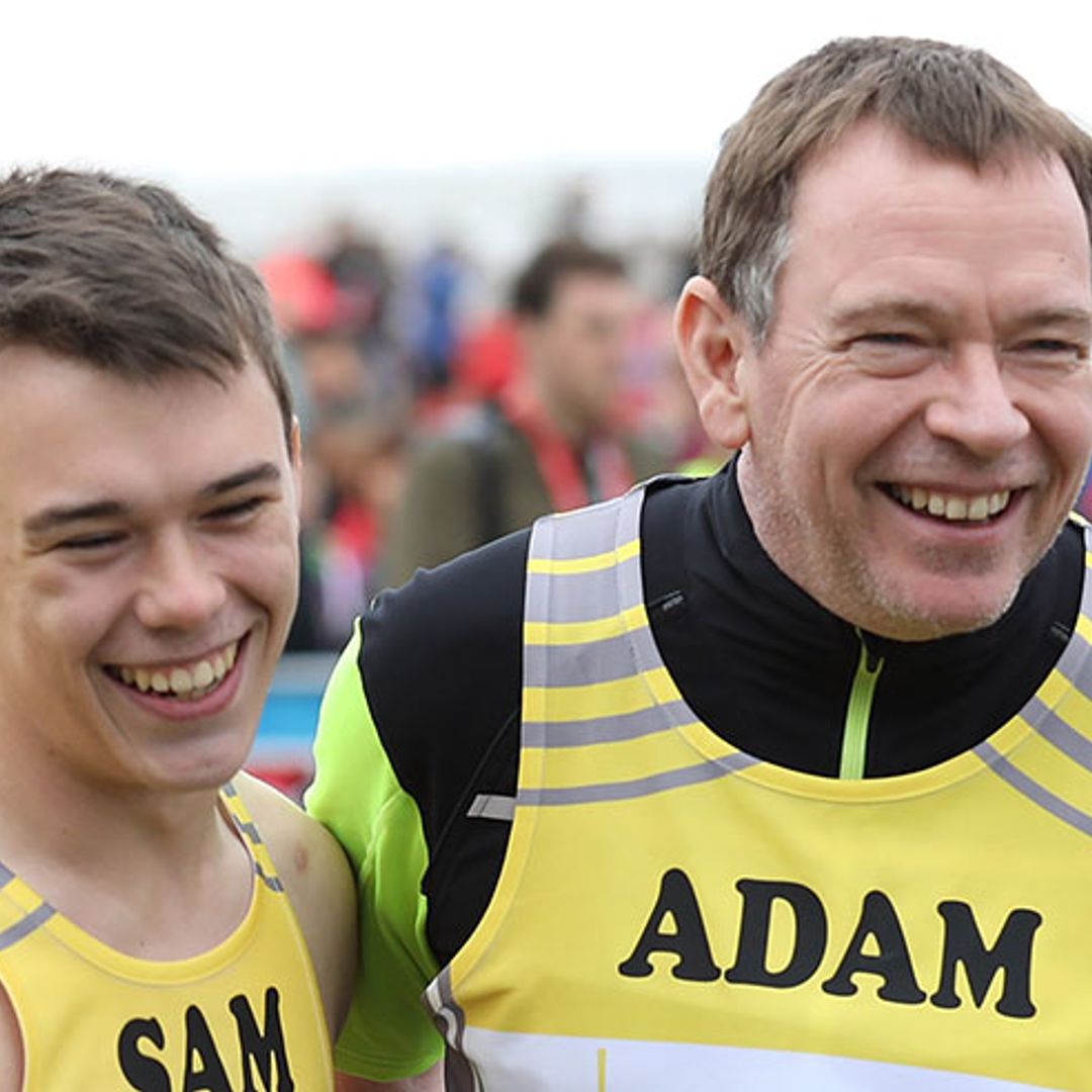 EastEnders' Adam Woodyatt praises son after 'miraculous' London Marathon run