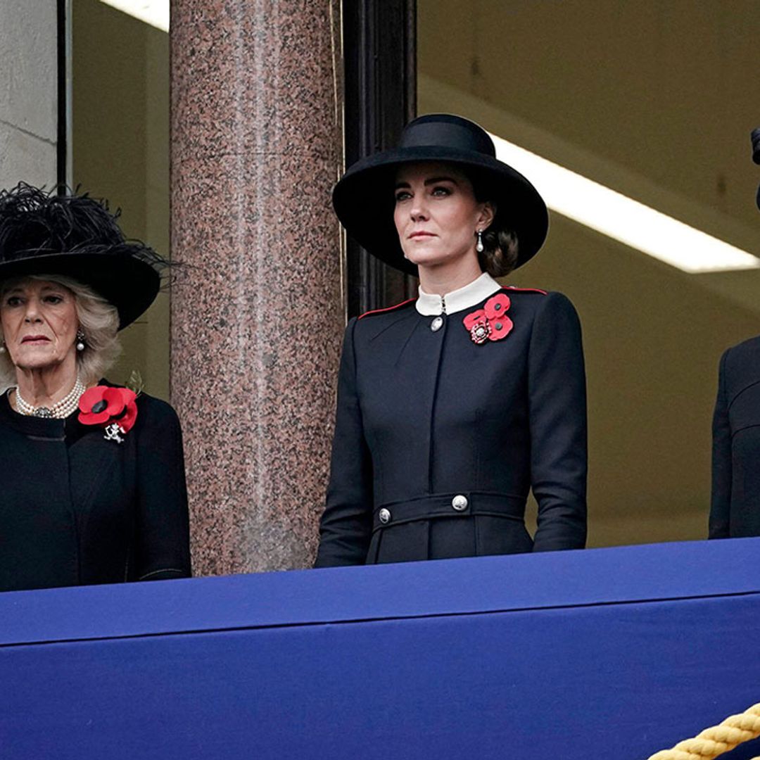 Kate Middleton and Duchess Camilla lead royals on Remembrance Sunday as the Queen misses service