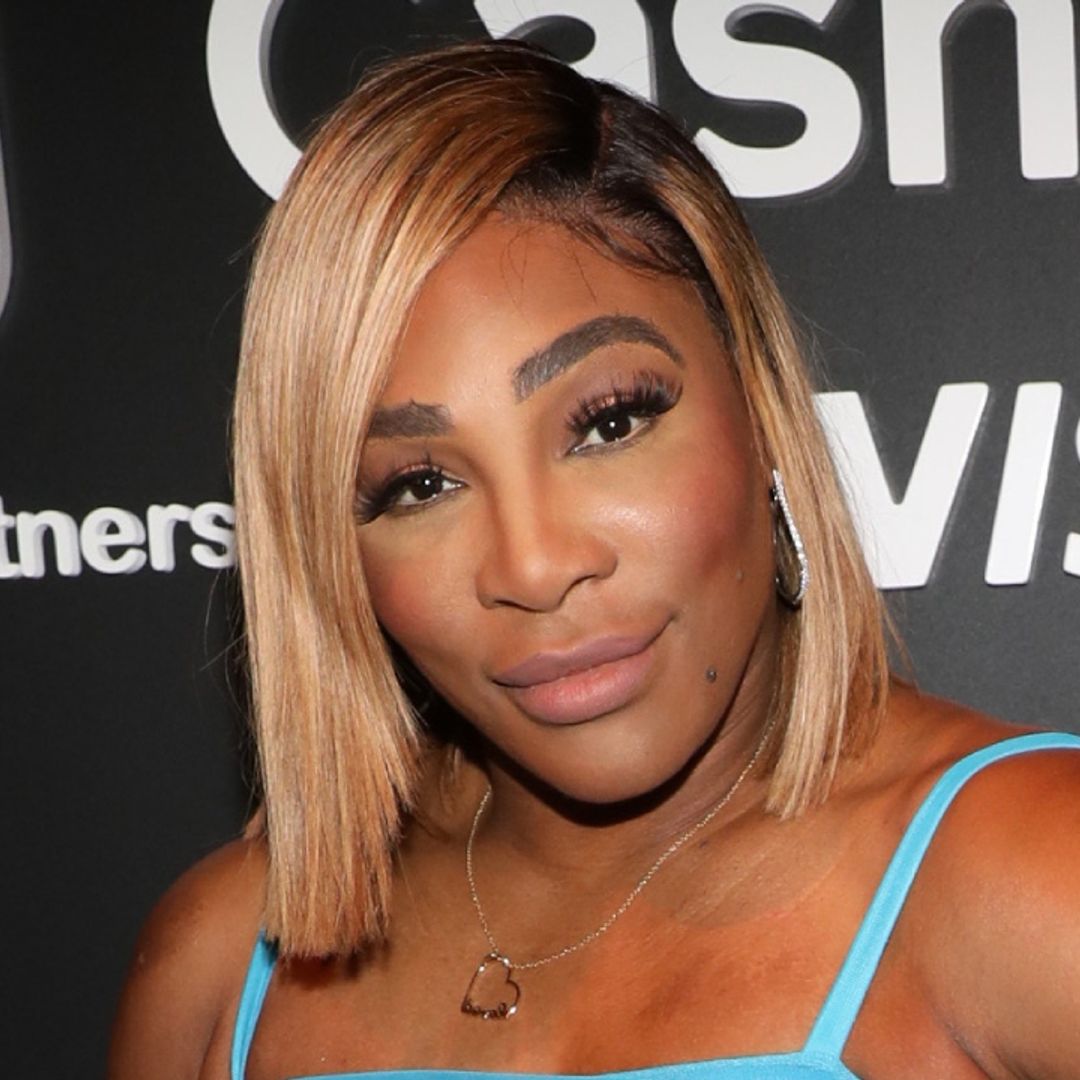 Serena Williams stuns as she poses in an electric blue dress