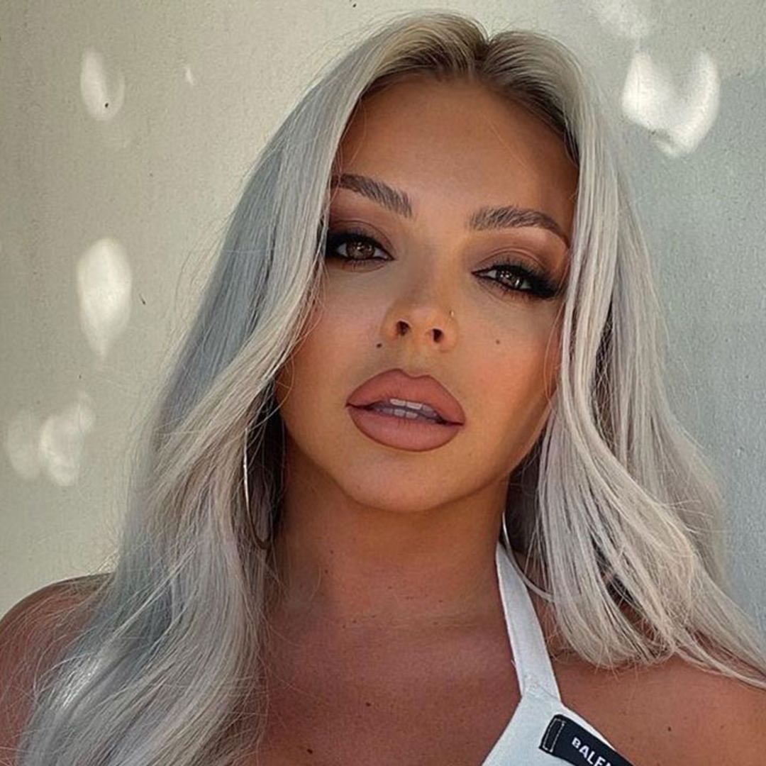 Jesy Nelson debuts stunning silver hair transformation