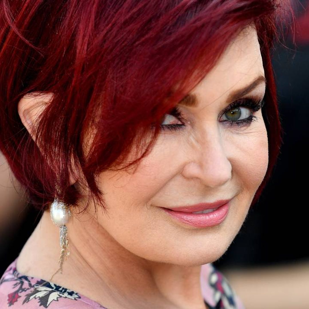 Sharon Osbourne wows in black swimsuit as she poses in the pool with Ozzy Osbourne