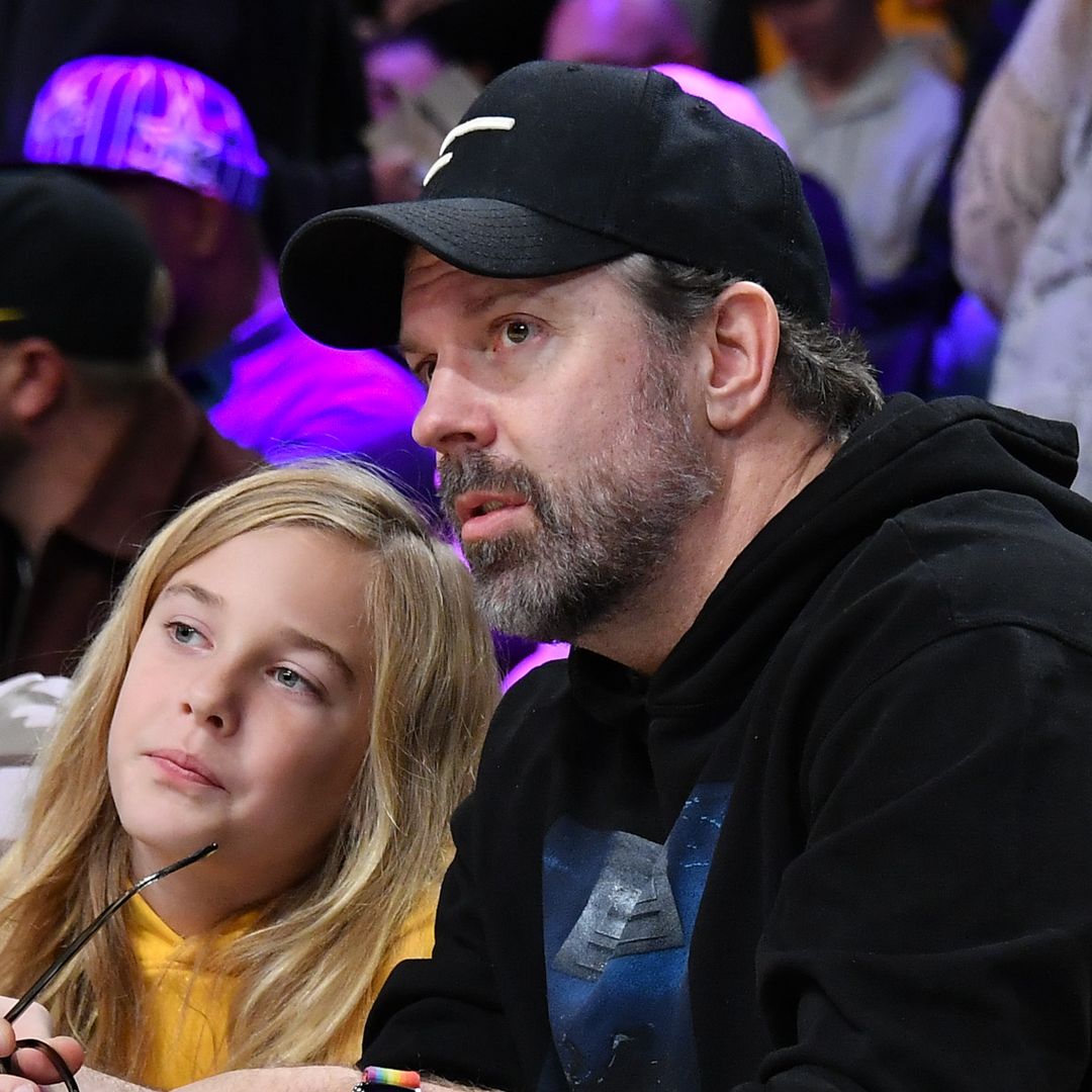 Jason Sudeikis' son's almost waist-length blonde hair is incredible