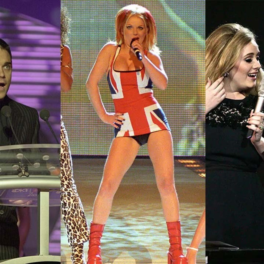 7 standout moments from the BRITs of all time: from Madonna falling off the stage to Geri Halliwell's Union Jack dress