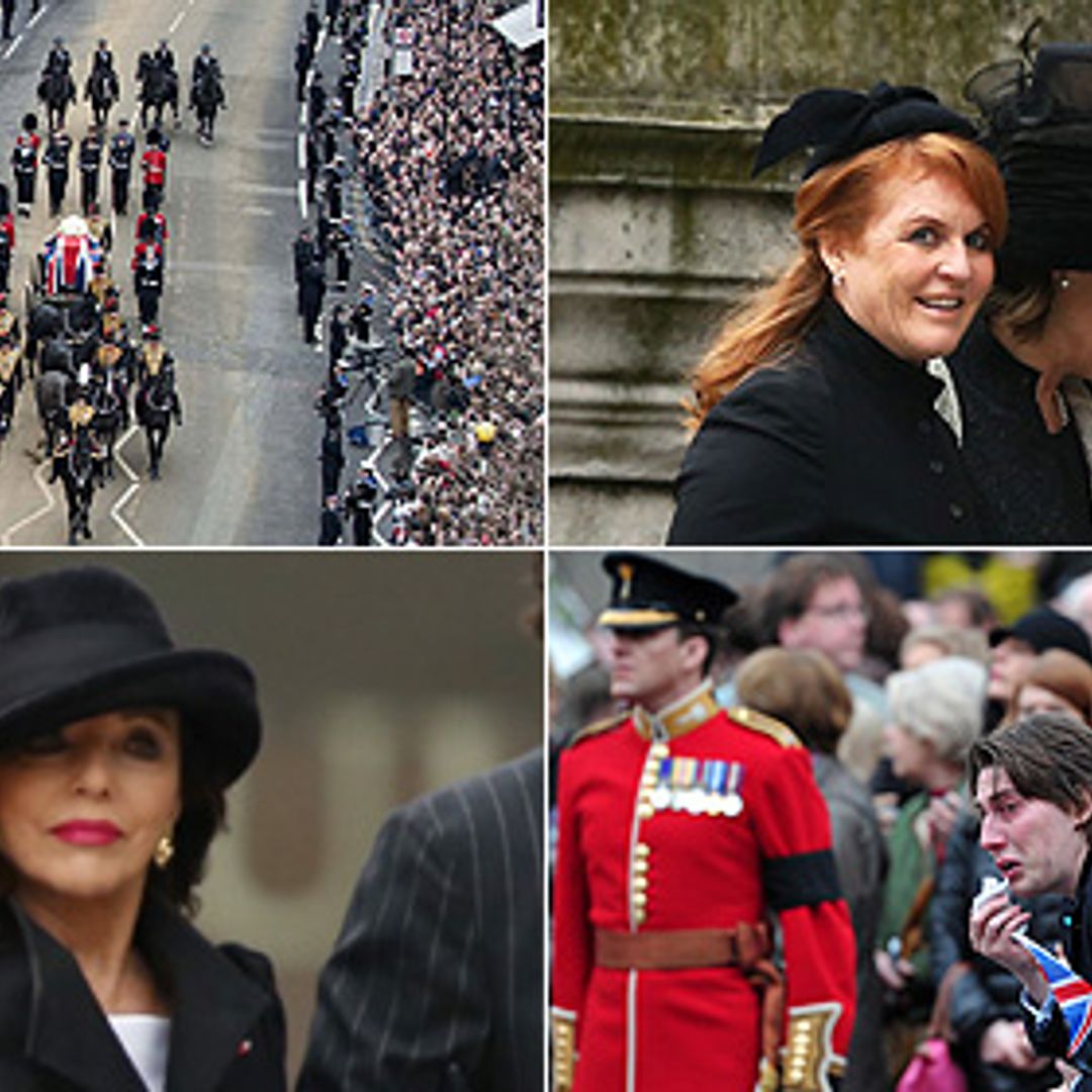 Pictures from Margaret Thatcher's final farewell