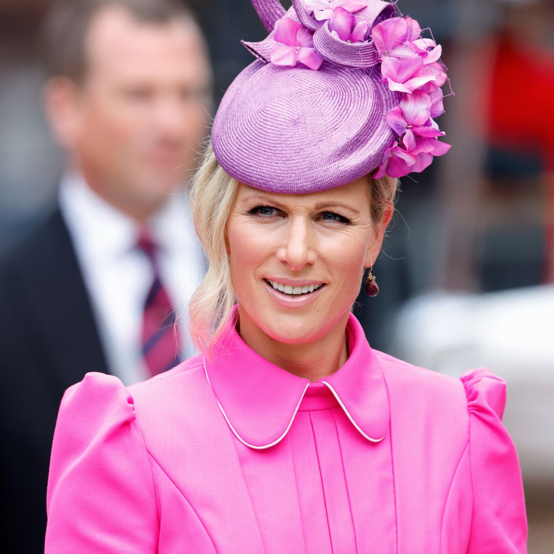 Zara Tindall is a royal Barbie in billowing pink satin dress