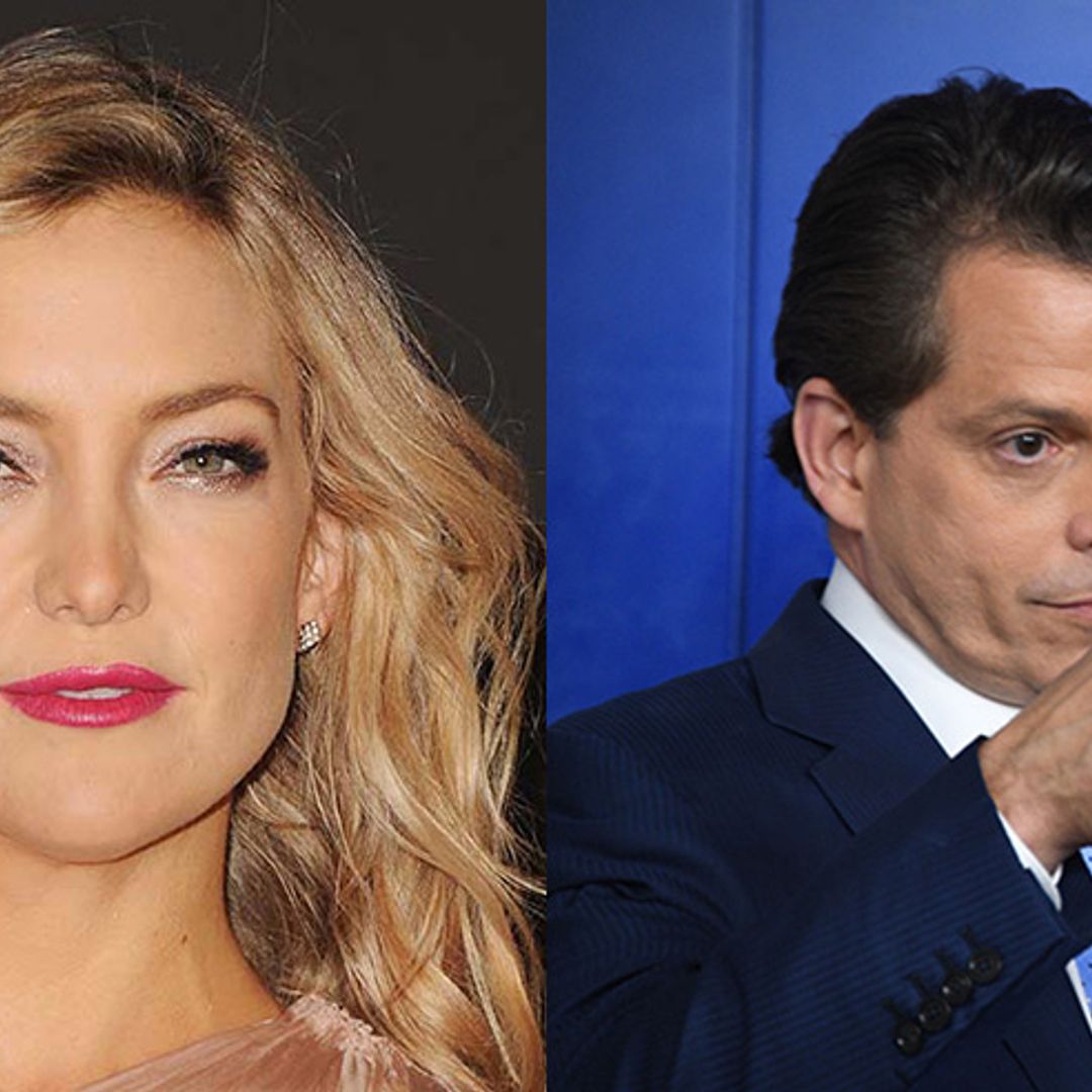 Kate Hudson pokes fun at Anthony Scaramucci's dismissal from the White House