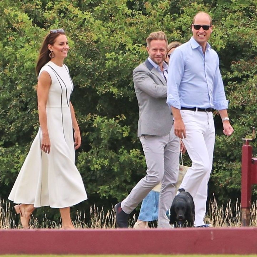 Kate Middleton wows in stunning white midi-dress for charity Polo match