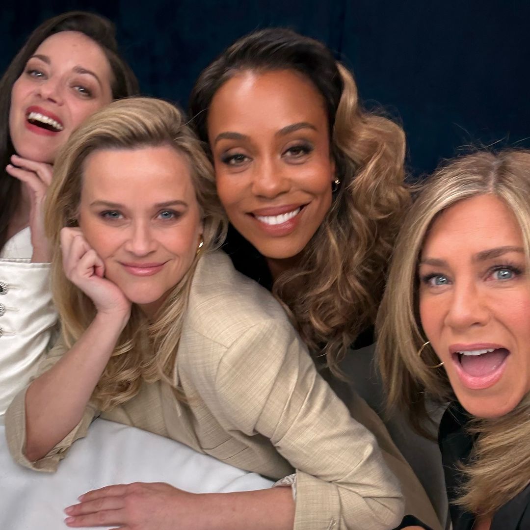 Karen with her Morning Show co-stars