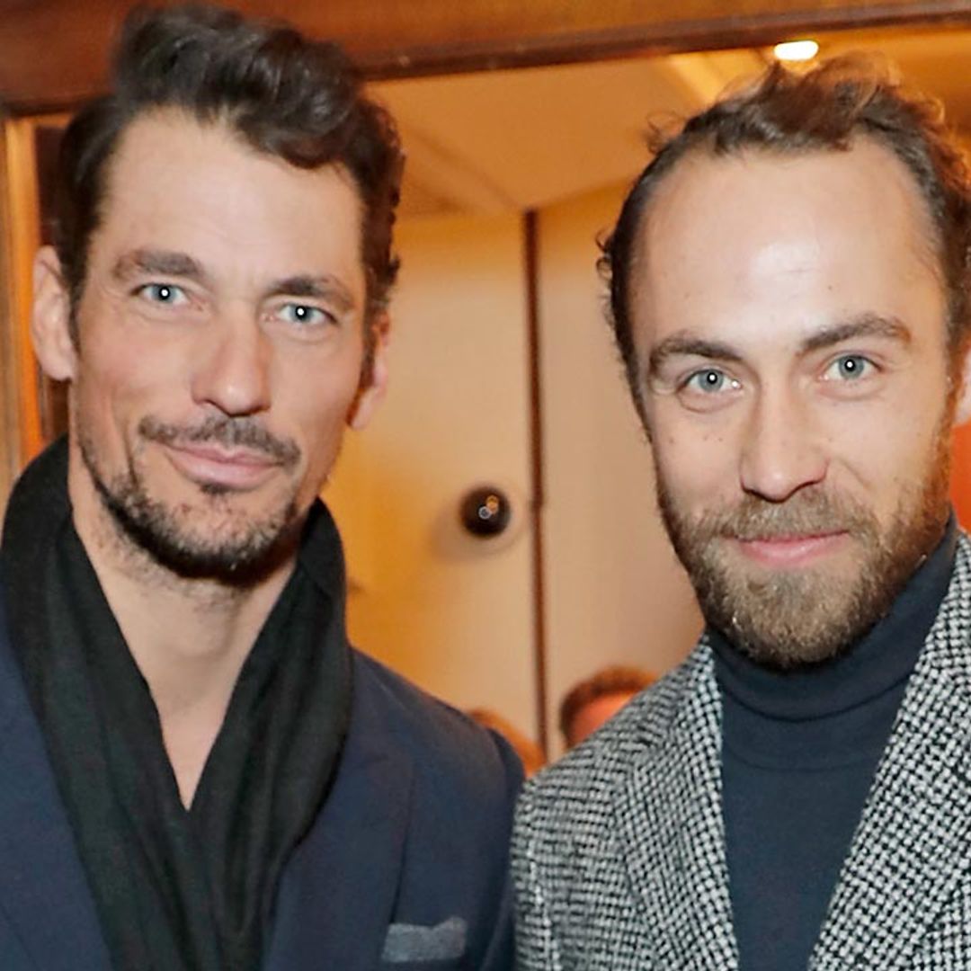 Newly engaged James Middleton has a festive night out with David Gandy
