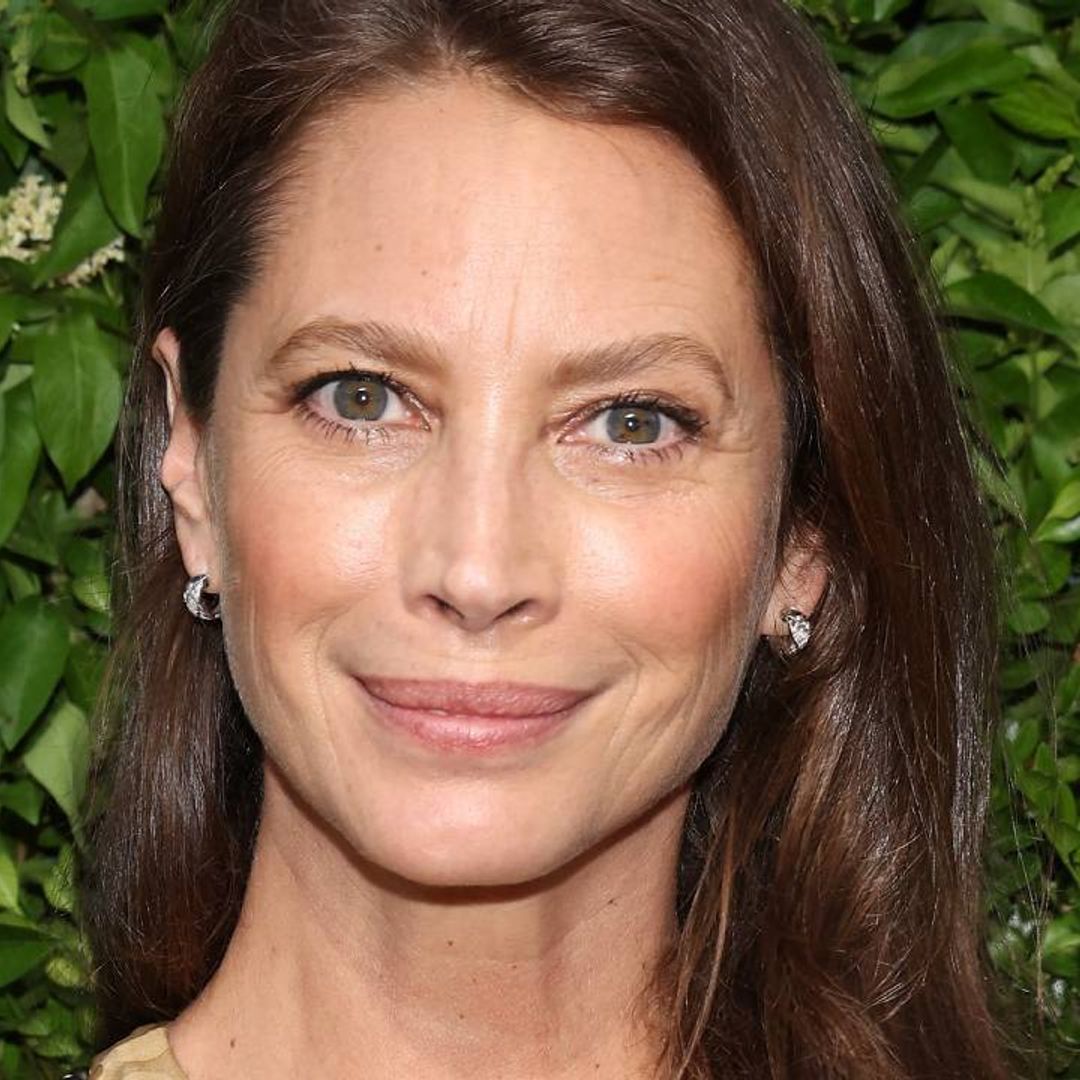 Christy Turlington Burns dazzles in gold gown during star-studded night out with husband Ed Burns