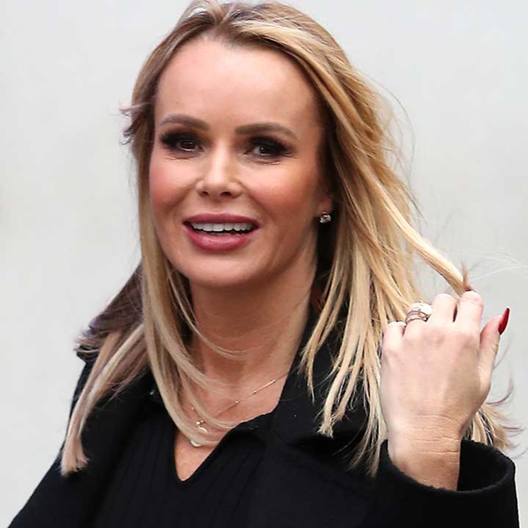 Amanda Holden makes a statement in daring leather trousers