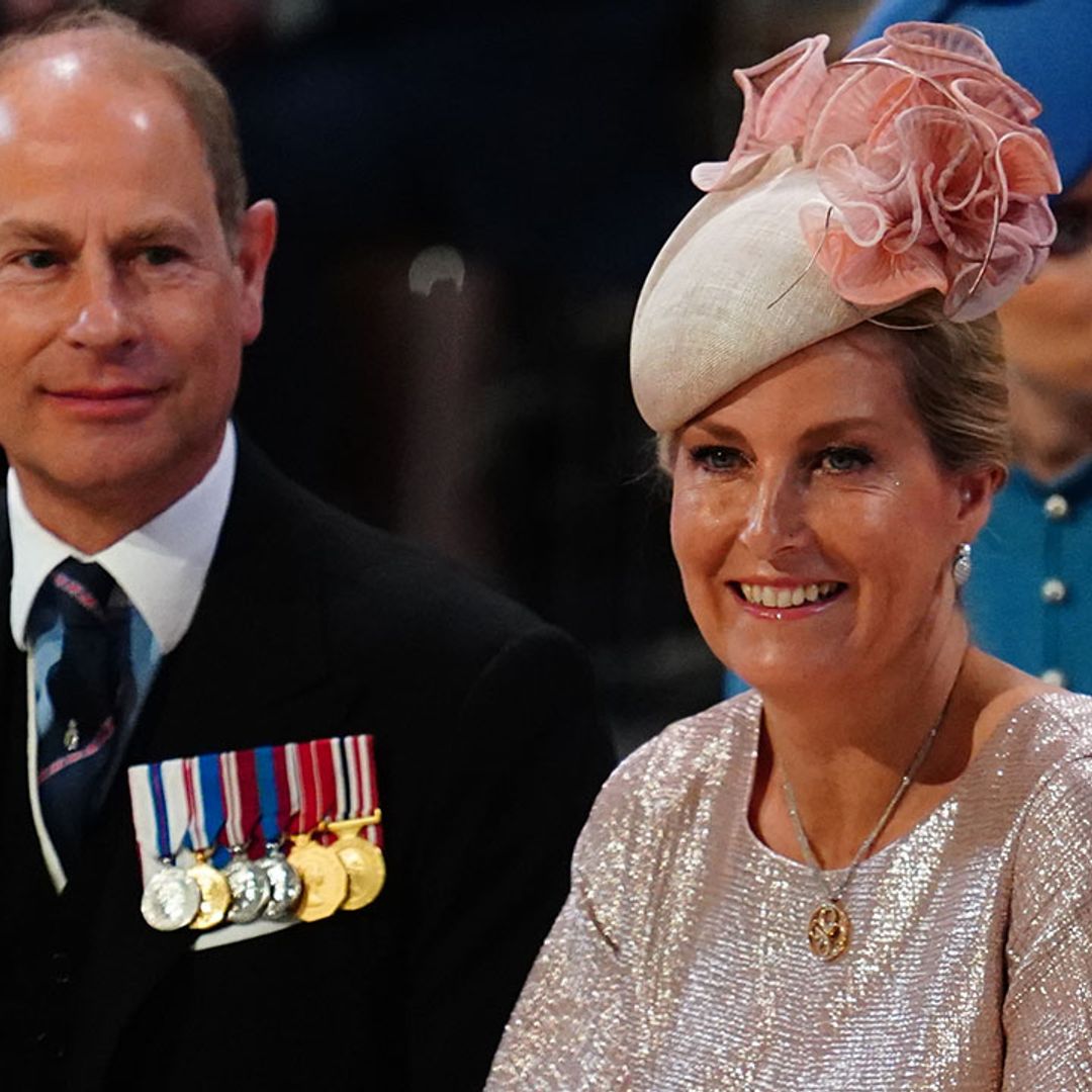 Countess Sophie stuns in metallic dress with fabulous bow detail at Jubilee service