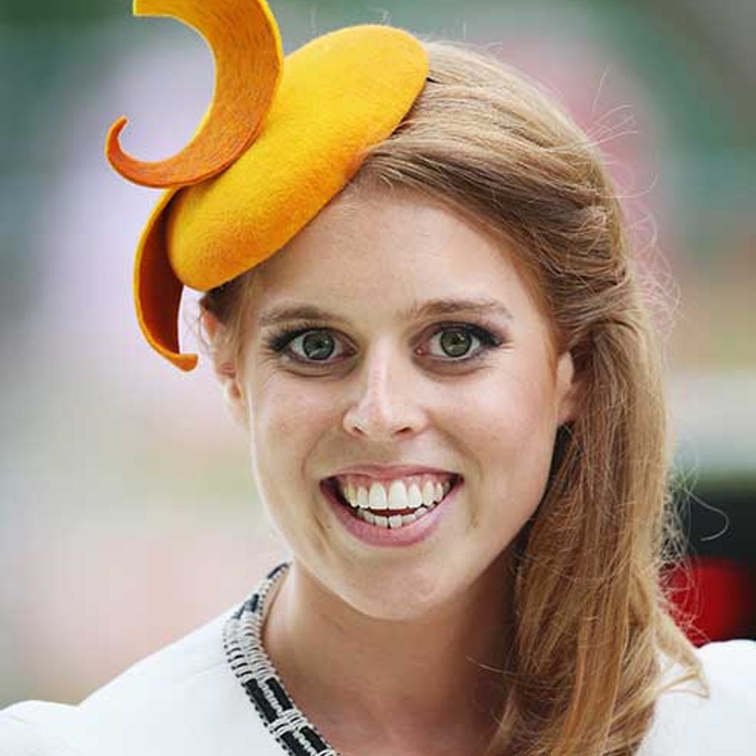 Princess Beatrice dresses to perfection in a sleek designer coat fit for a queen
