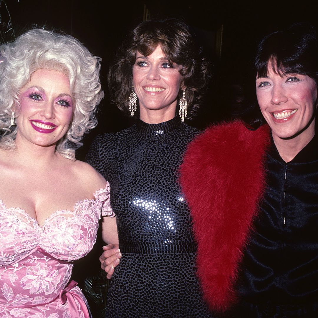 Dolly Parton, Jane Fonda and Lily Tomlin at the film premiere of "9 to 5," New York, December 5th 1980.