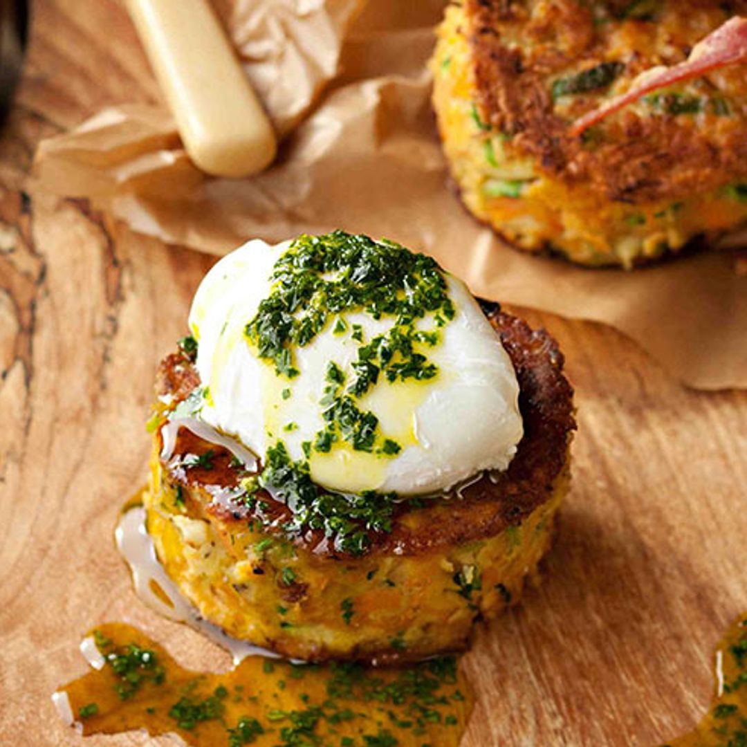 Recipe of the Week: Bacon and Egg with Potato Fritter and Mustard Sauce