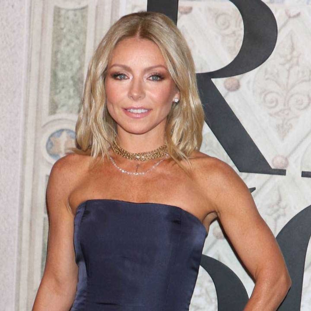 Kelly Ripa works out in figure-flaunting lycra jumpsuit with a twist