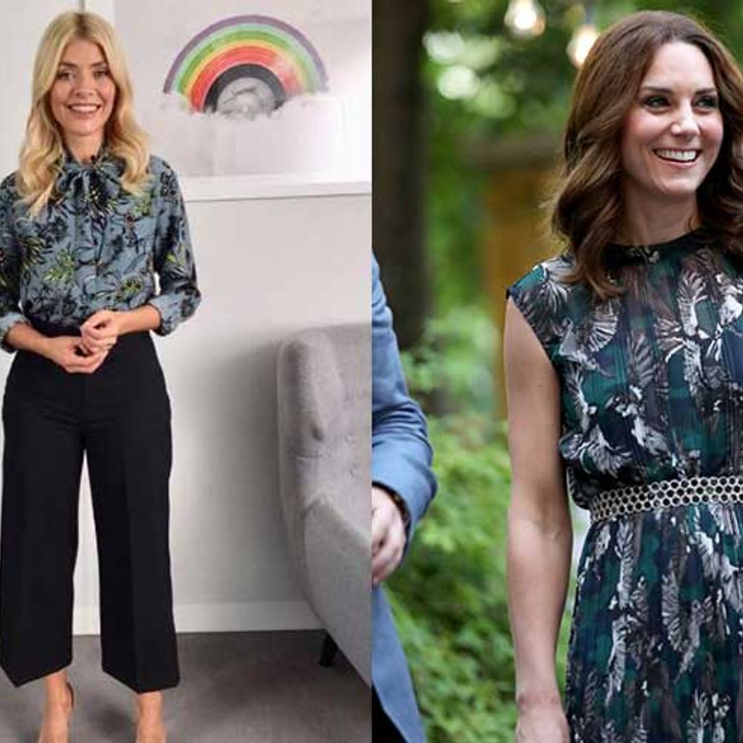 Holly Willoughby wears £350 blouse by Kate's go-to designer