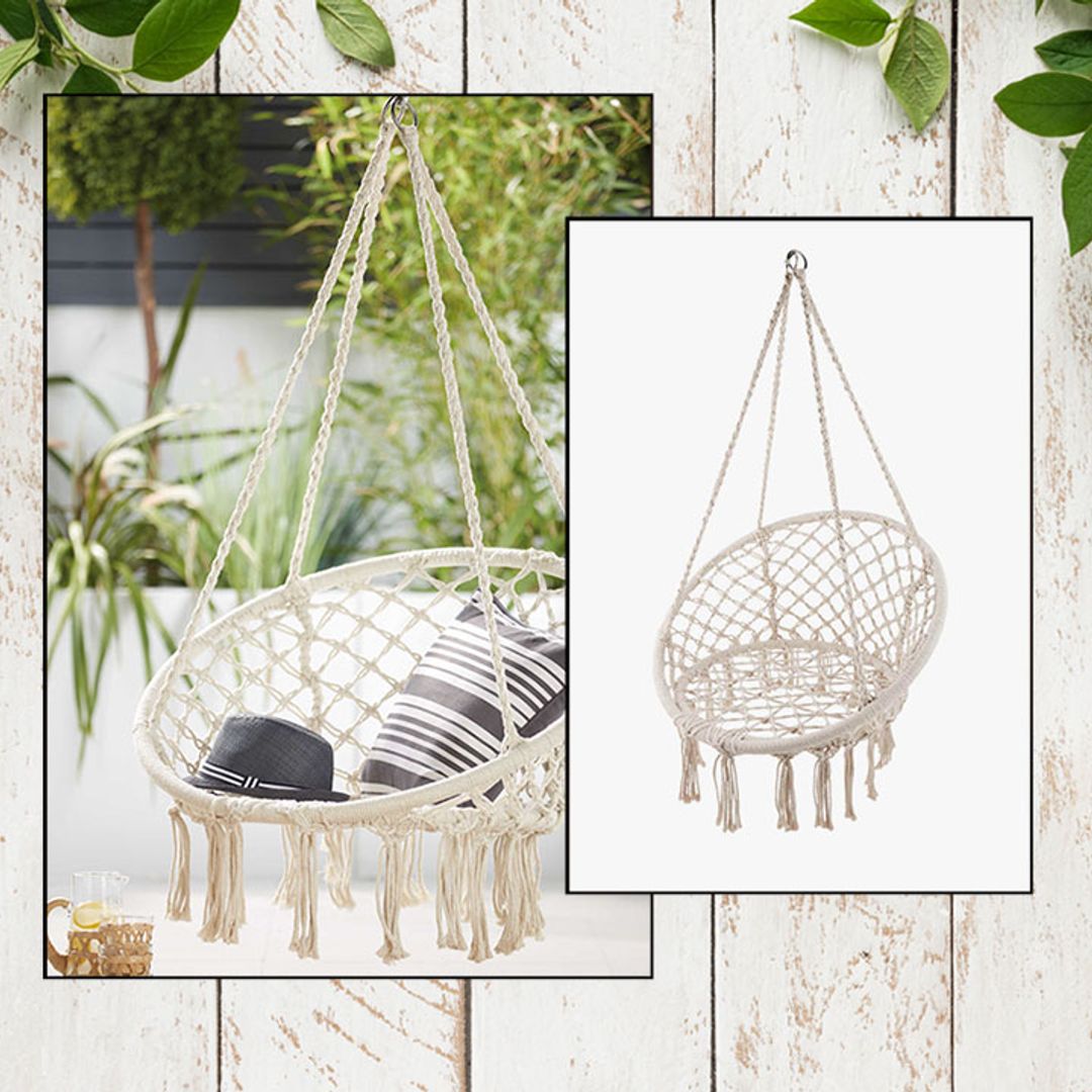 Aldi is selling a hanging rope seat that looks so chic and so comfortable