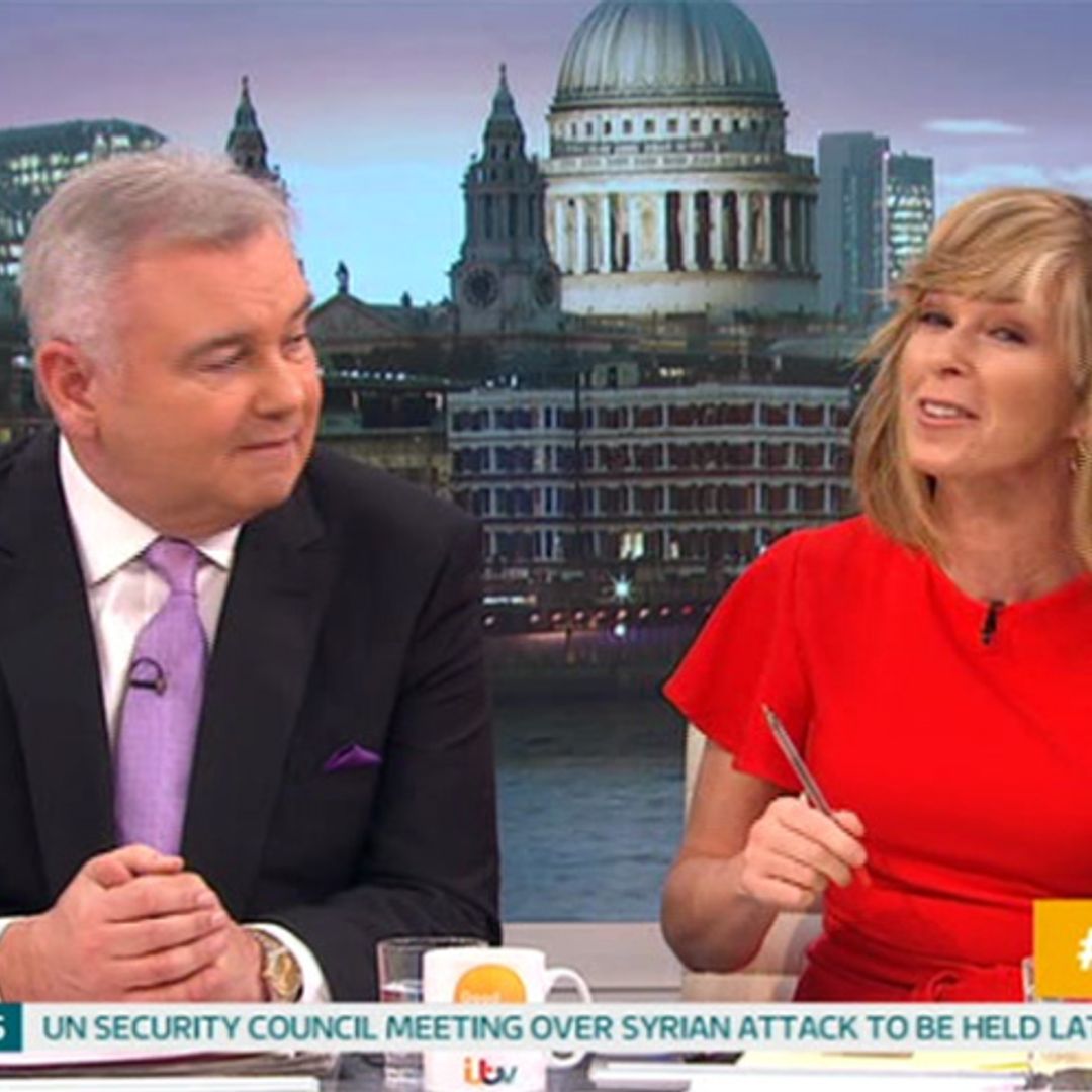 Kate Garraway discovers roller in her hair as she hosts Good Morning Britain!